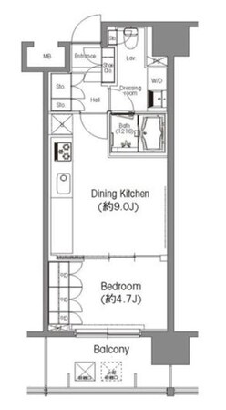 BPRレジデンス三田伊皿子坂の物件間取画像